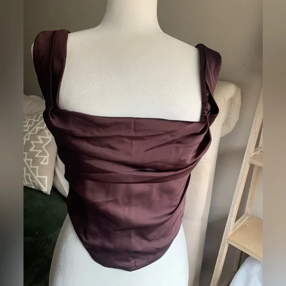 House Of CB “UNA” Rich Brown Corset - Picture 13 of 16